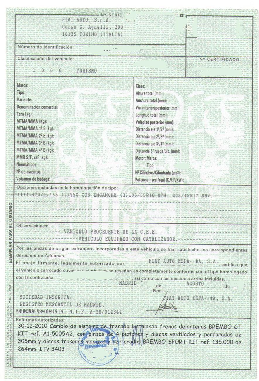 Certificate ITV